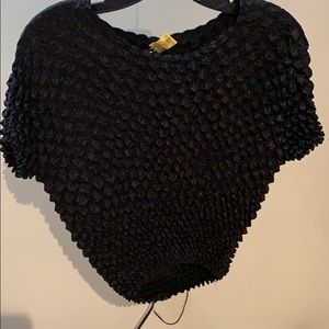 Vintage bubble black top